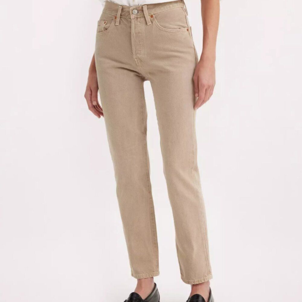 Levi's 501® Original Fit Women's Jeans in Tan Size 32x28 NWT